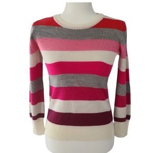 Striped Long Sleeve Round neck pullover